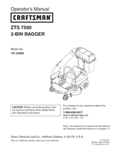 Craftsman ZTS 7500 Manual Del Operador