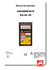 Amazone Amados III-D ZA-M iS Serie Manual Del Operador