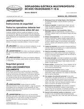 Sun joe SBJ601E Manual Del Operador