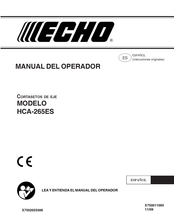 Echo HCA-265ES Manual Del Operador