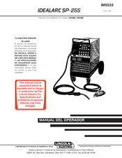 Lincoln Electric IDEALARC SP-255 Manual Del Operador