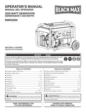 Black Max BM903500 Manual Del Operador