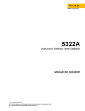 Fluke 5322A Manual Del Operador