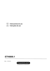 Kuppersbusch ETV6800.1 Instrucciones De Uso