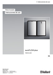 Vaillant auroFLOW plus Instrucciones De Uso