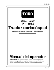 Toro Wheel Horse 44 HXLE Manual Del Operador