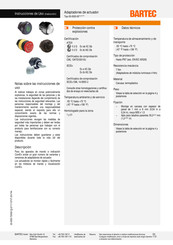 Bartec 05-0003-00 Serie Instrucciones De Uso