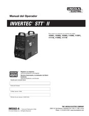 Lincoln Electric INVERTEC STT 2 Manual Del Operador