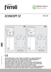 Ferroli ECONCEPT ST Instrucciones De Uso