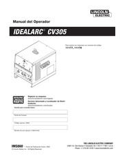 Lincoln Electric IDEALARC CV305 Manual Del Operador