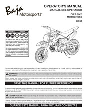 Baja motorsports DIRT BIKE MOTOCROSS DR50 Manual Del Operador