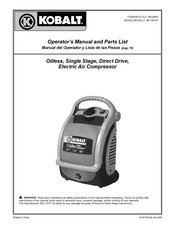 Nu-Air KOBALT K13015F Manual Del Operador