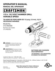 Craftsman 315.HD2000 Manual Del Operador