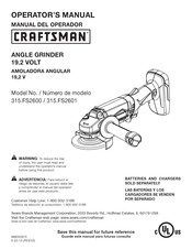 Craftsman 315.FS2600 Manual Del Operador