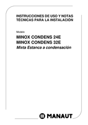 Manaut Minox CONDENS 24E Instrucciones De Uso