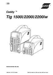 ESAB Caddy Tig 2200i AC/DC Instrucciones De Uso