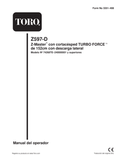 Toro Z597-D Manual Del Operador