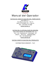 Kolver TLS1/LINAR2 Manual Del Operador