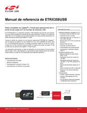Silicon Labs ETRX358USB Manual De Referencia