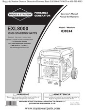 Briggs & Stratton EXL8000 Instrucciones De Uso