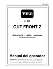 Toro OUT FRONT Z-320 Manual Del Operador
