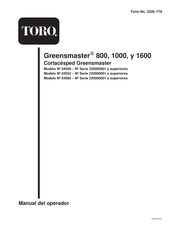 Toro Greensmaster 800 Manual Del Operador