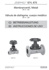 GEMÜ 674 Instrucciones De Uso