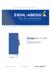 ZIEHL-ABEGG ZA dyn 4B 110 Instrucciones De Uso