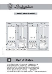 Lamborghini Caloreclima TAURA D 32 MCS Instrucciones De Uso