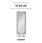 Gaggenau VL 051-107 Instrucciones De Uso Y Montaje