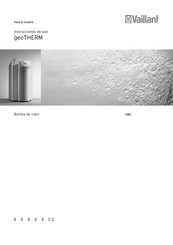 Vaillant geoTHERM VWS Serie Instrucciones De Uso