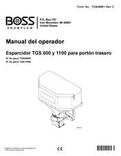 Boss Snowplow TGS 600 Manual Del Operador