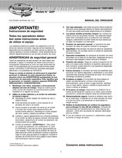 Snow Joe 322P Manual Del Operador