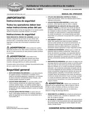 Sun joe CHIPPER JOE CJ601E Manual Del Operador