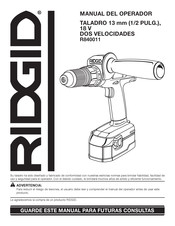 RIDGID R840011 Manual Del Operador