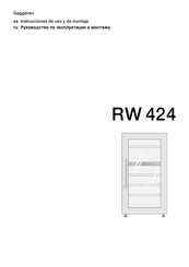 Gaggenau RW 424 Instrucciones De Uso Y Montaje