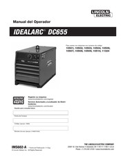 Lincoln Electric IDEALARC DC655 Manual Del Operador
