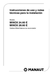 Manaut MINOX 24.60 E Instrucciones De Uso Y Notas Técnicas Para La Instalación