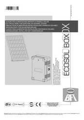 BFT ECOSOL BOX Instrucciones De Uso