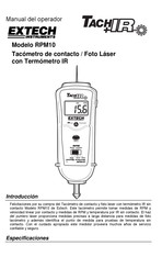 Extech Instruments TachIR RPM10 Manual Del Operador