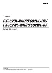 NEC PX602UL-BK Manual Del Usuario