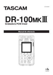Tascam DR-100mkIII Manual De Referencia