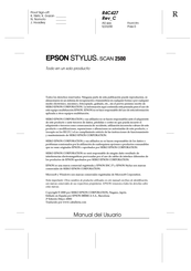 Epson STYLUS SCAN 2500 Manual Del Usuario