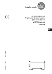 IFM Electronic efector 200 OBF5 Serie Instrucciones De Uso