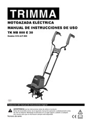 Trimma TK MB 800 E 30 Instrucciones De Uso