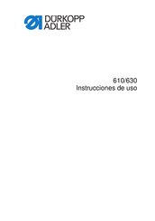 DURKOPP ADLER 610-01 Instrucciones De Uso