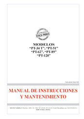 MIGUEL CARRERA PT-34 T Manual De Instrucciones