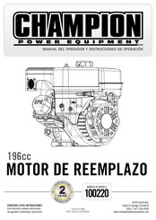 Champion 100220 Manual Del Operador