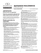 Snow Joe iON21SB-PRO Manual Del Operador