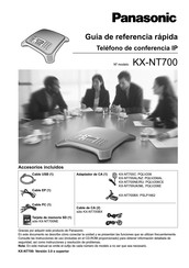 Panasonic KX-NT700 Guía De Referencia Rápida